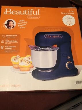 Beautiful By Drew Barrymore 3.5qt Stand Mixer in  Black